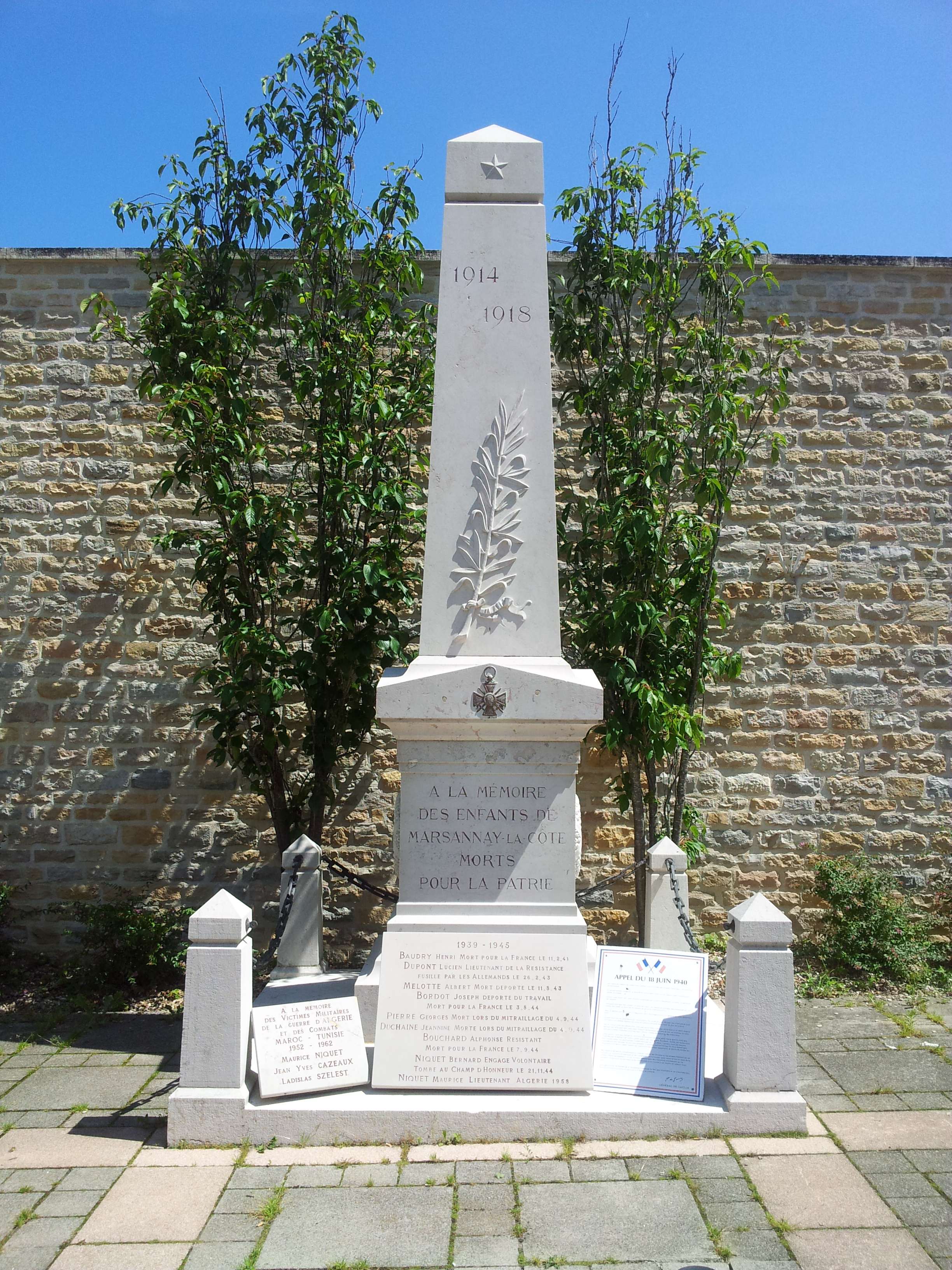 Monument Aux Morts De Marsannay